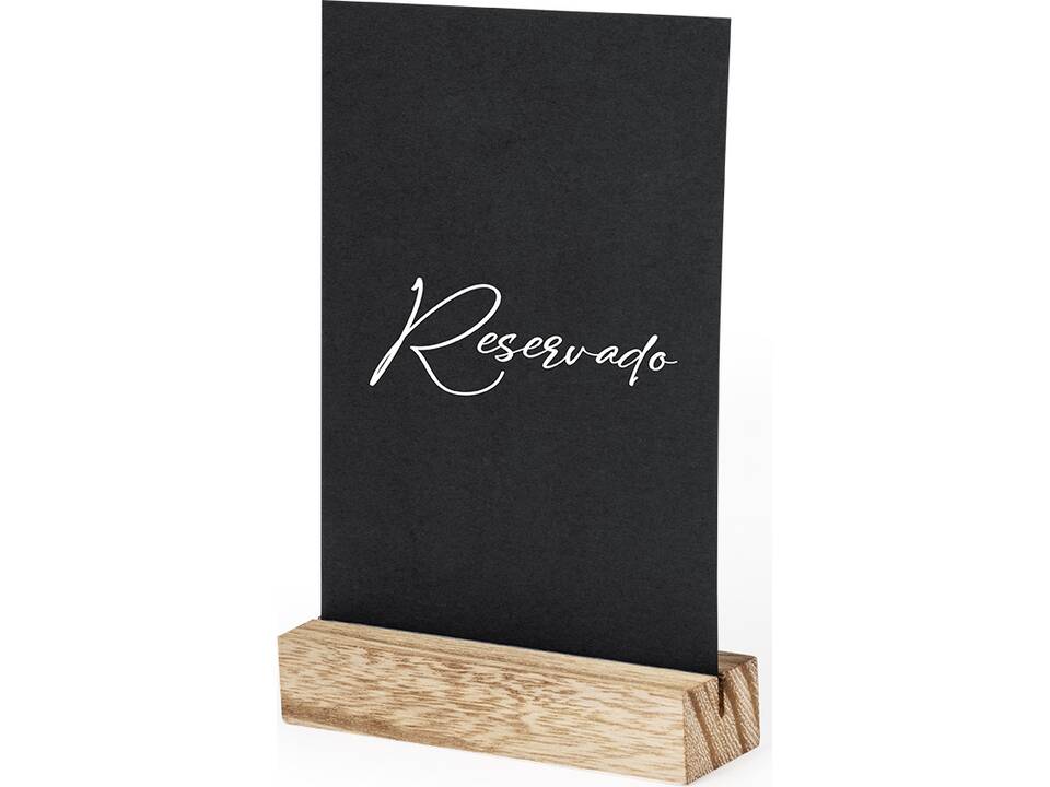 Menuhouder van hout 3