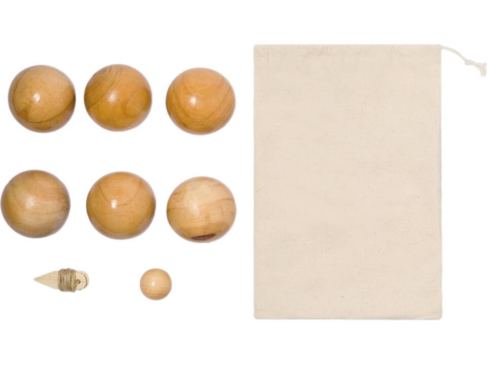 Houten petanque spel 1