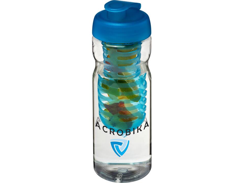 H2O Base sportfles en infuser met flipcapdeksel - 650 ml 18
