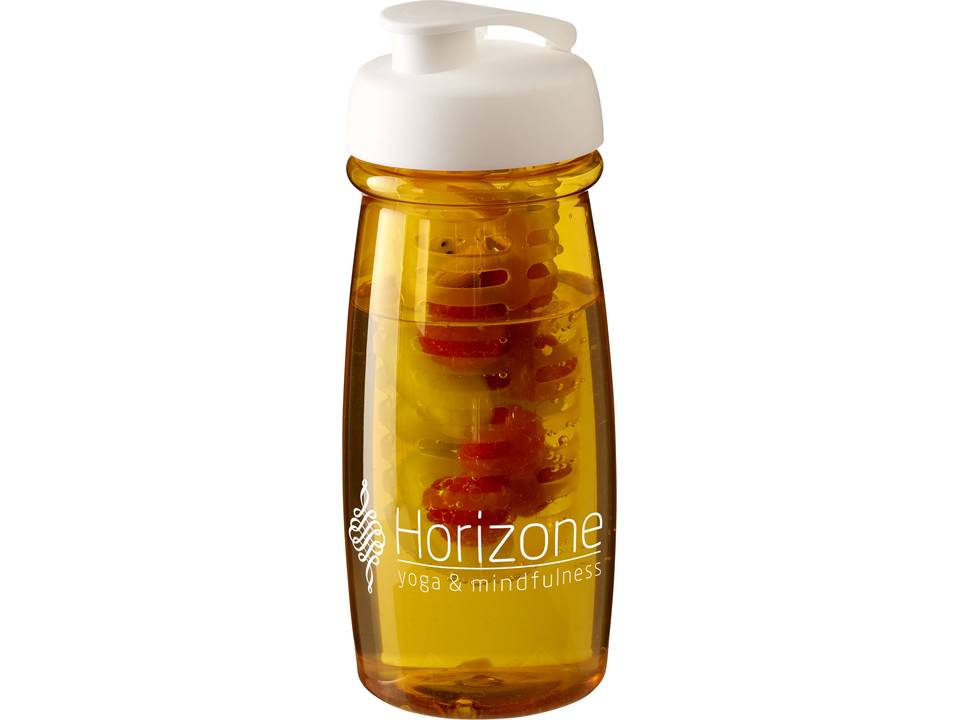 H2O Pulse® 600 ml sportfles en infuser met flipcapdeksel 14