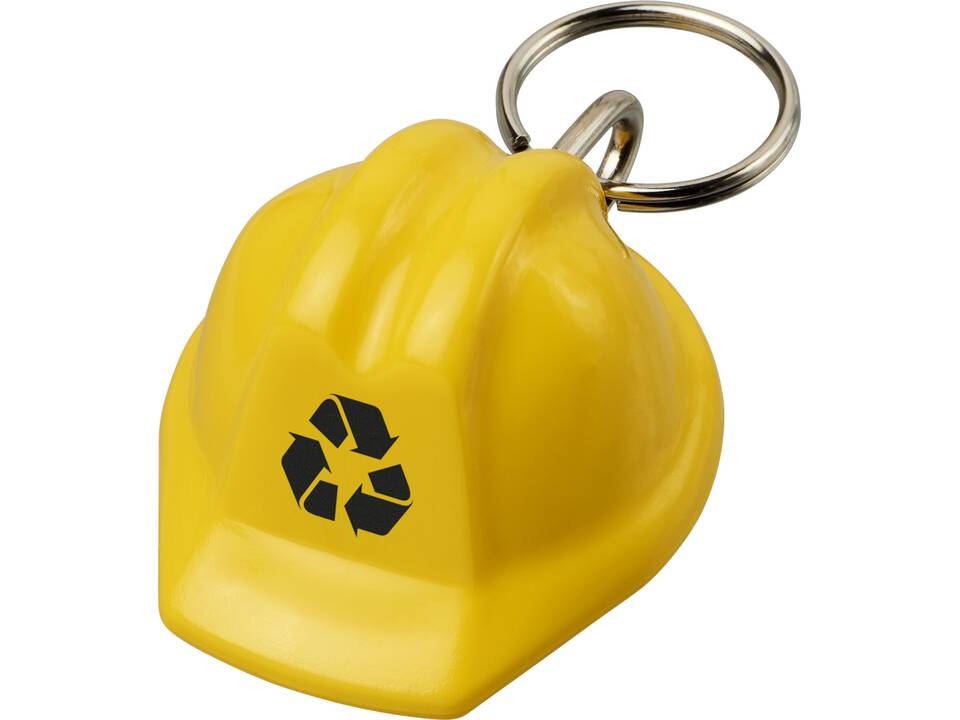 Kolt gerecyclede sleutelhanger in bouwhelm vorm 1