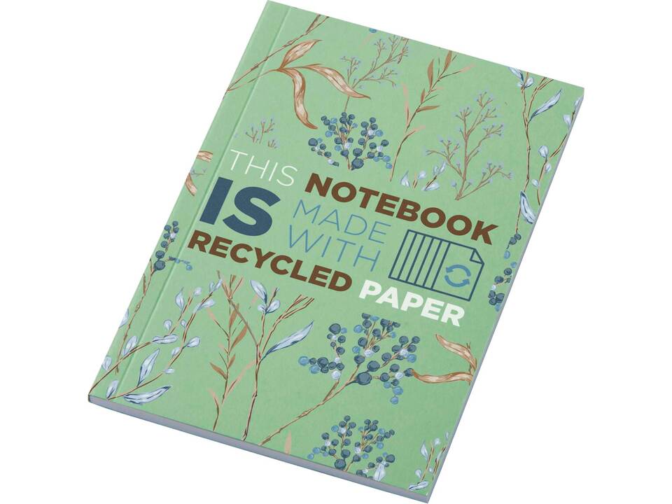 Novella Austen A6 gerecycled notitieboek met zachte cover, 50 vellen 18