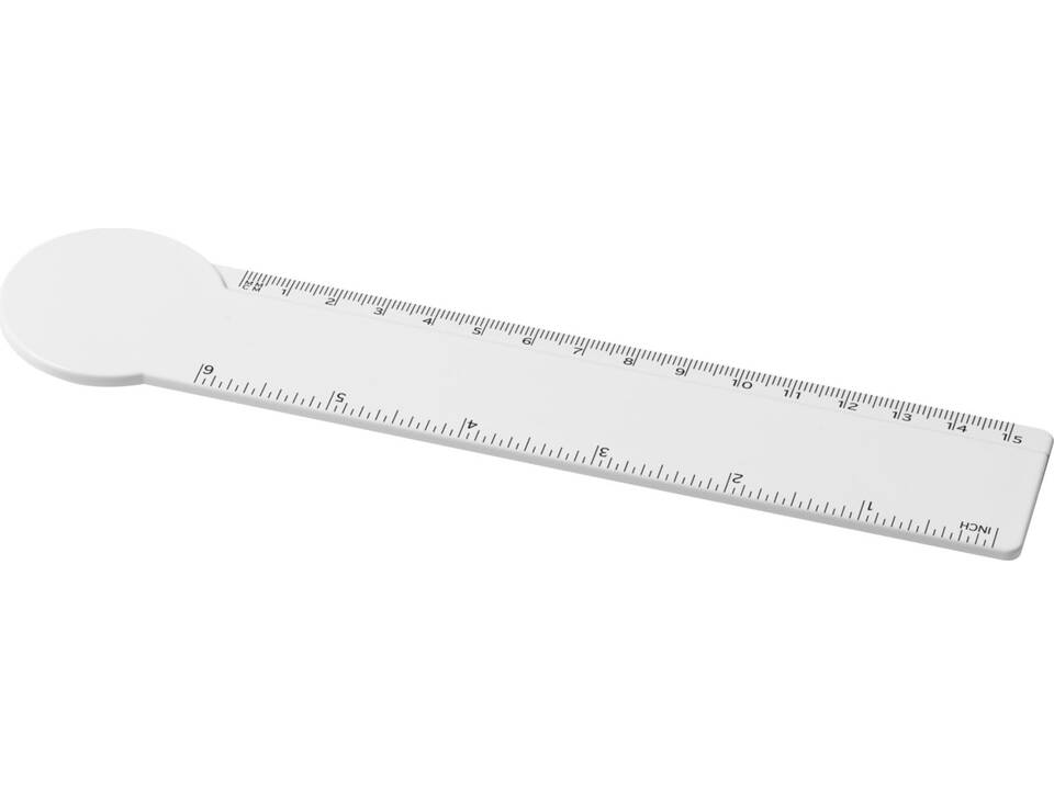 Tait cirkelvormige liniaal van 15 cm van recycled plastic 1