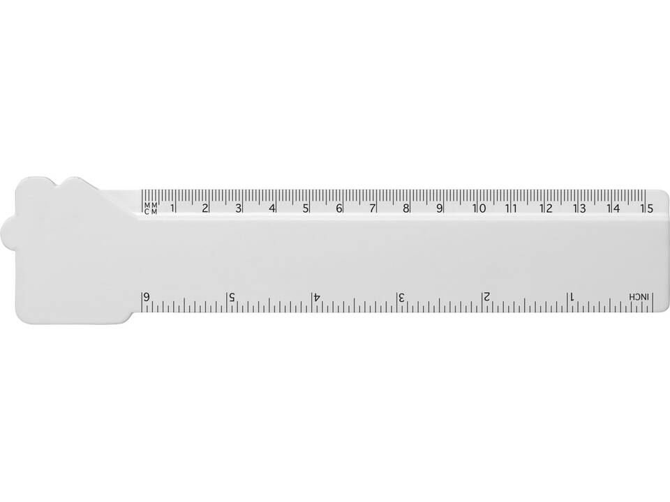 Duurzame Tait liniaal in vorm van huis - 15 cm 2