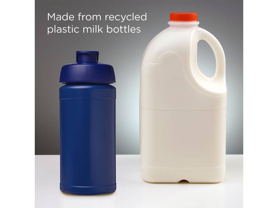 Baseline 500 ml gerecyclede drinkfles met klapdeksel 15