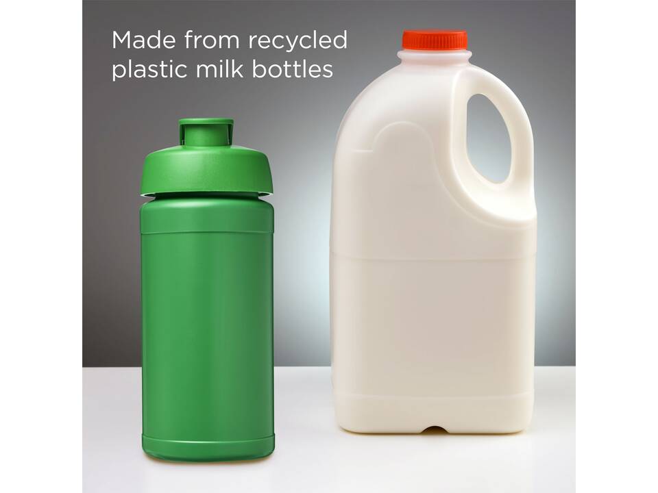 Baseline 500 ml gerecyclede drinkfles met klapdeksel 19