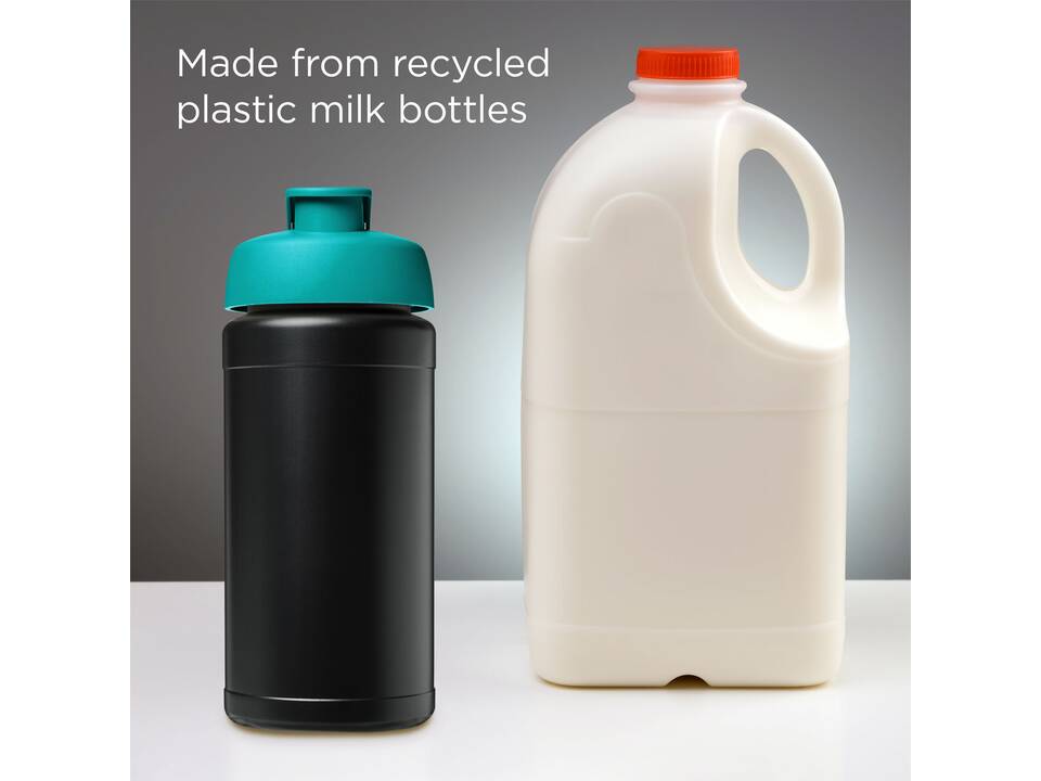 Baseline 500 ml gerecyclede drinkfles met klapdeksel 47
