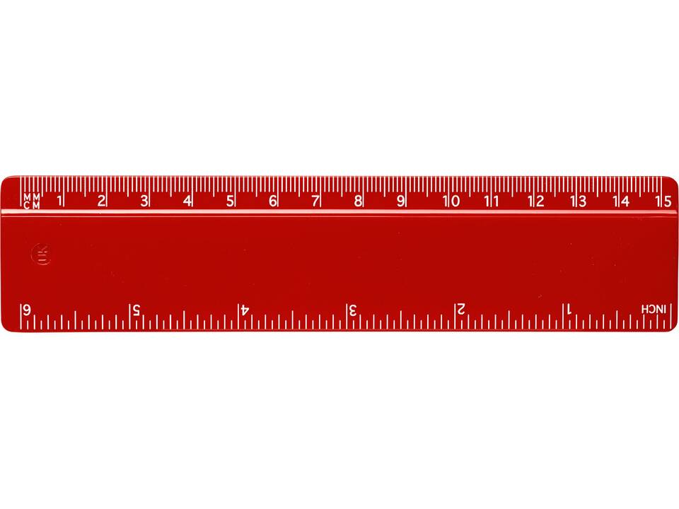 Refari liniaal van 15 cm van gerecycled plastic 10