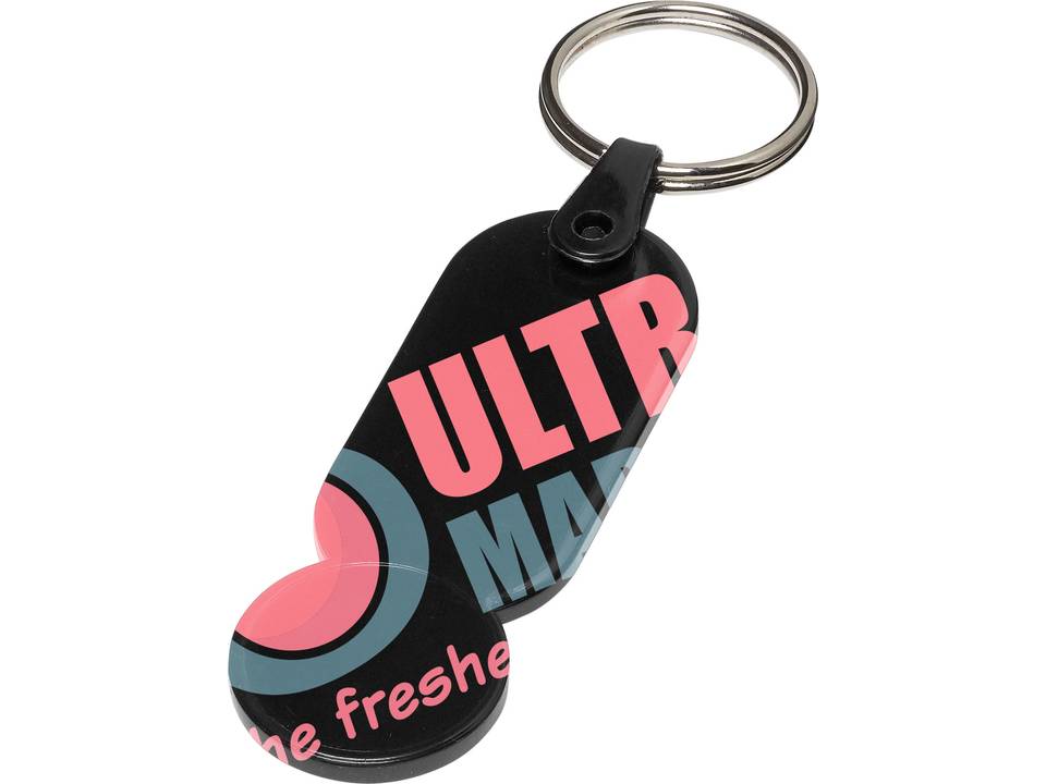 Eco sleutelhanger met munthouder Euro 2