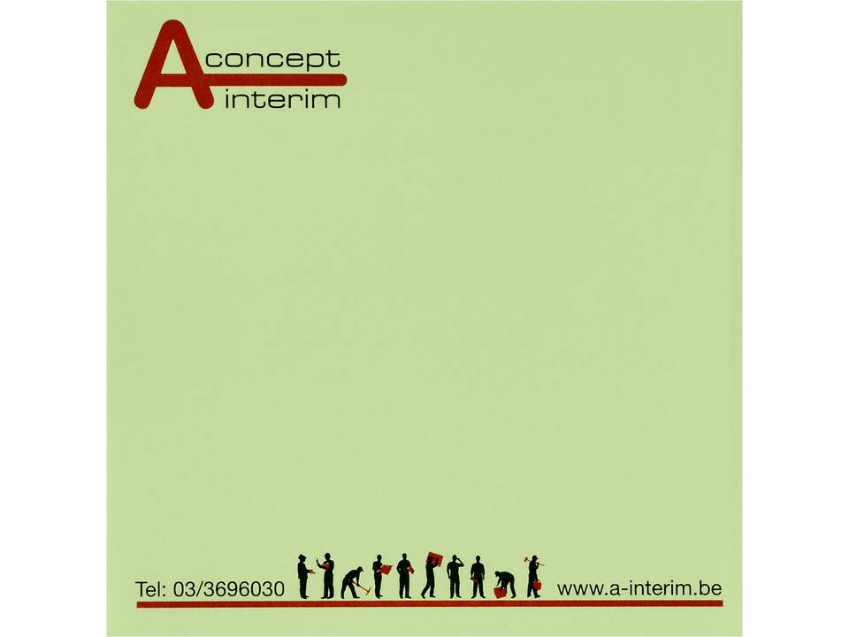 Stickynotes Colour 7,5 x 7,5 cm - 25 vellen 18