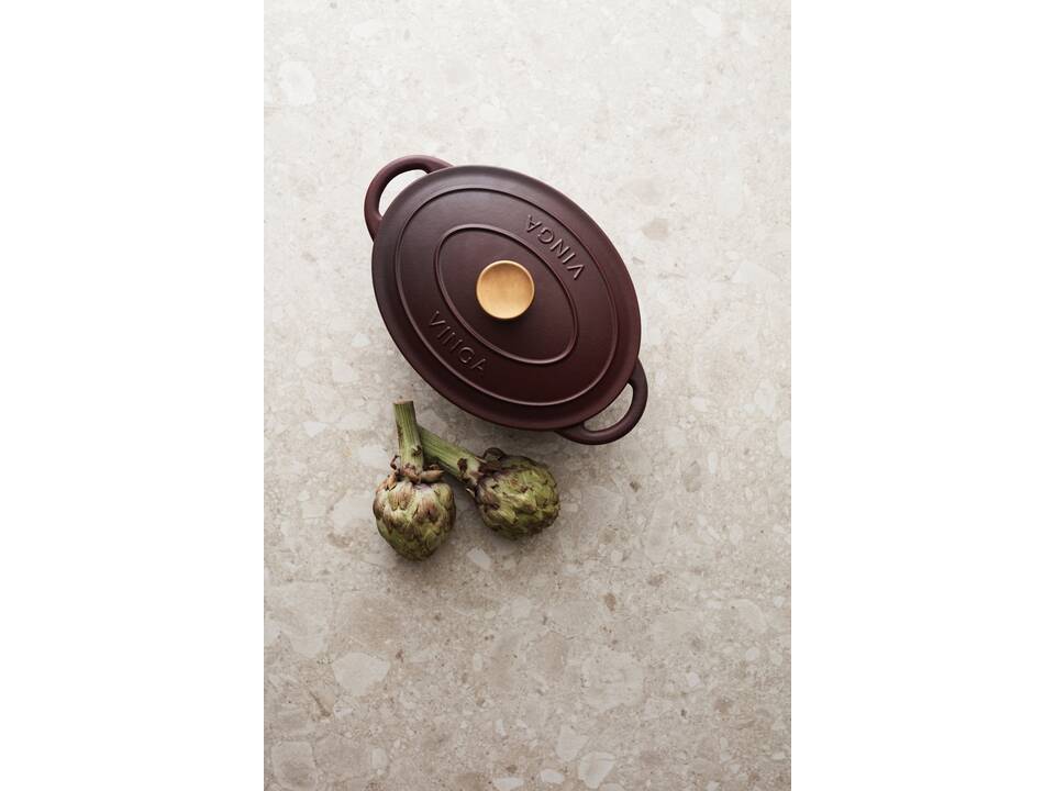 VINGA Monte geëmailleerde gietijzeren pan 3,5L 25