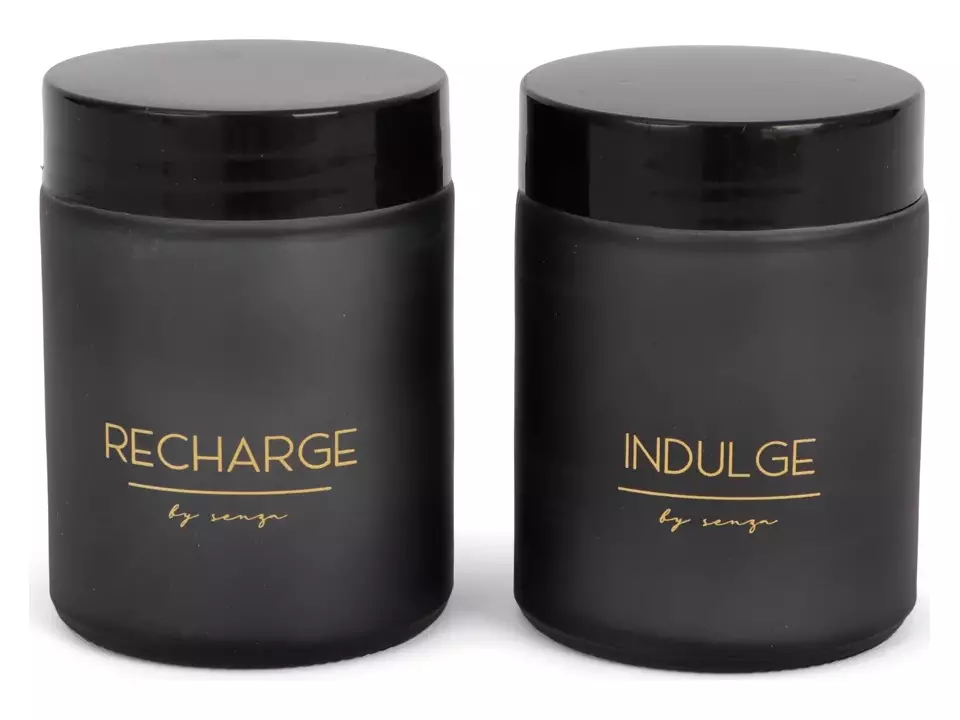 Geurkaarsenset black and gold 1