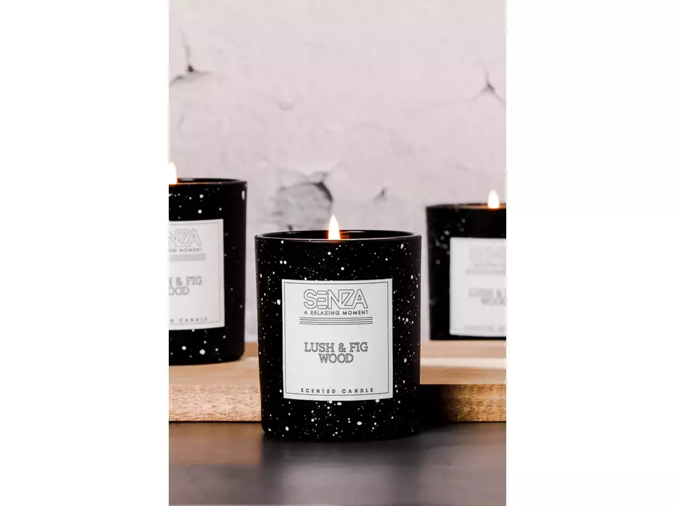 Gespikkelde kaarsen set 2