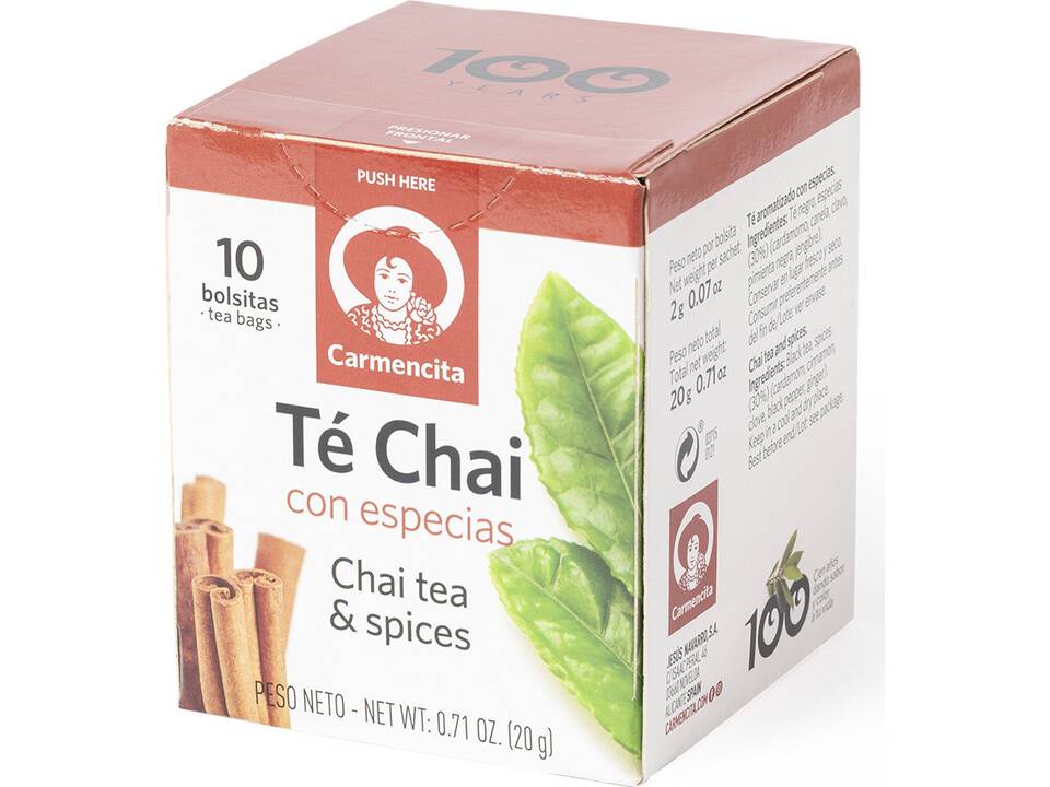 3 doosjes groene thee, rode thee en Chai thee 4