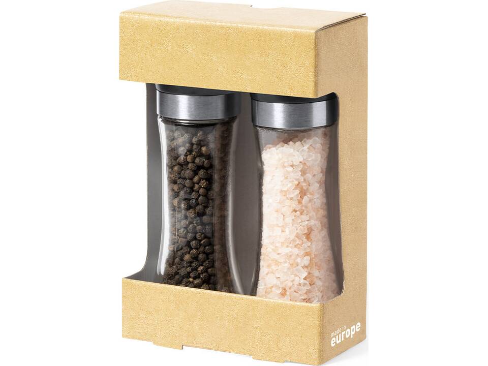 Zout- & pepermolen met Himalaya zout en peper 1