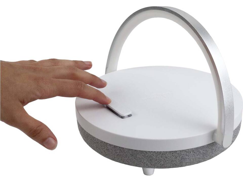 Prixton 4-in-1 Bluetooth®-speaker van 10 W met ledverlichting en draadloos oplaadstation 2