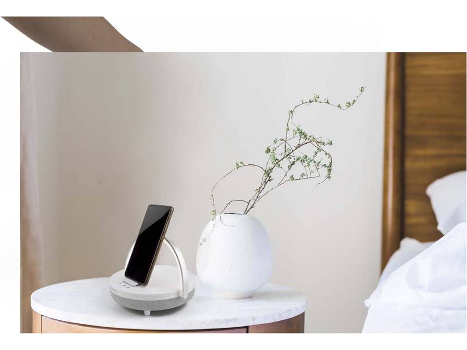 Prixton 4-in-1 Bluetooth®-speaker van 10 W met ledverlichting en draadloos oplaadstation 5