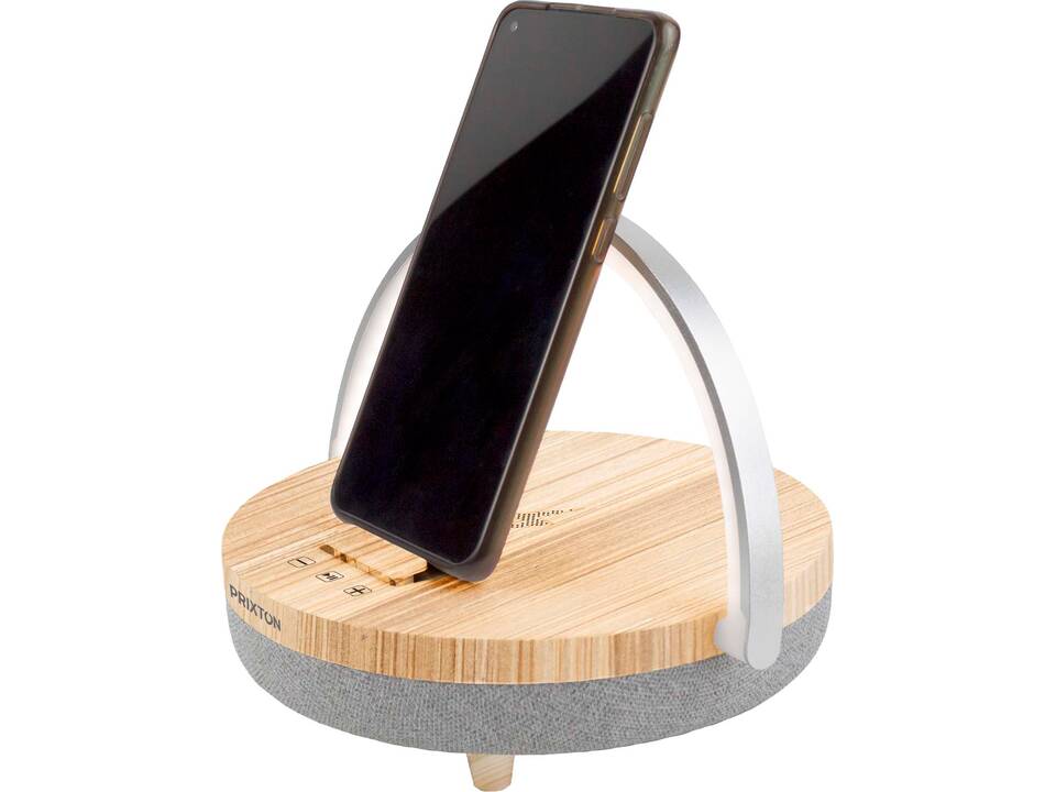 Prixton 4-in-1 Bluetooth®-speaker van 10 W met ledverlichting en draadloos oplaadstation 6
