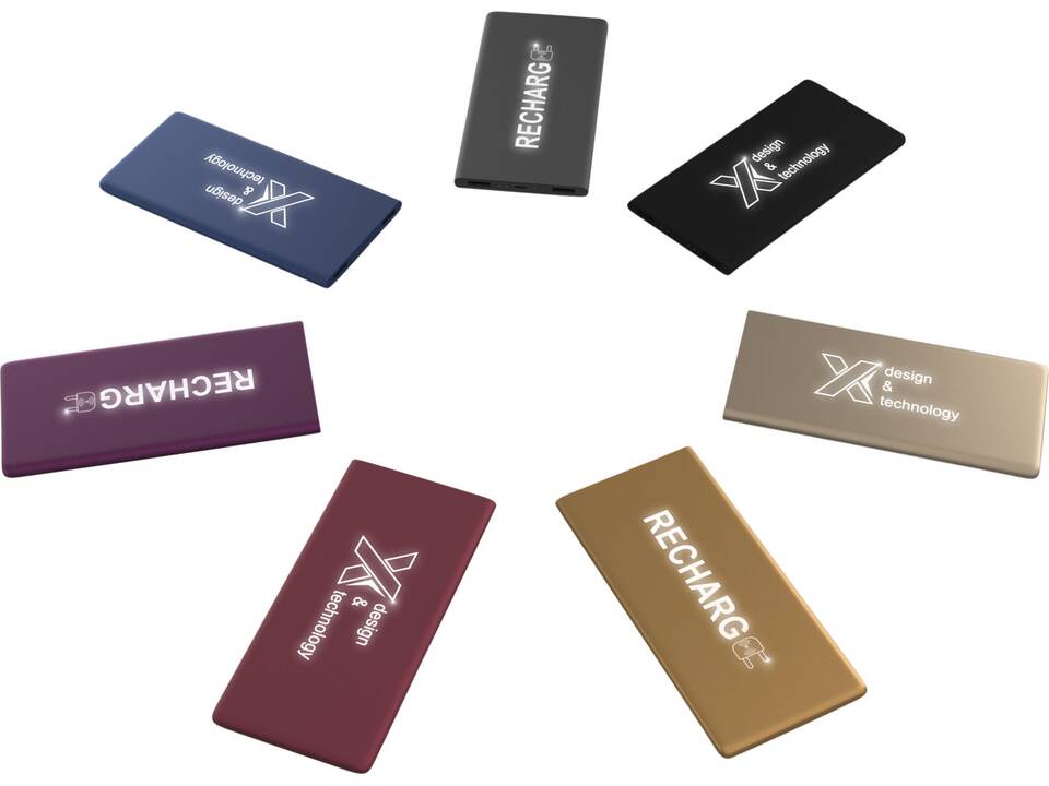 SCX.design P15 5000 mAh powerbank met oplichtend logo 13