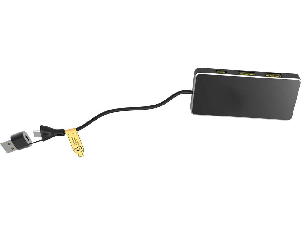 SCX.design H20 8-in-1 USB-hub met dubbele ingang en 6 poorten 5