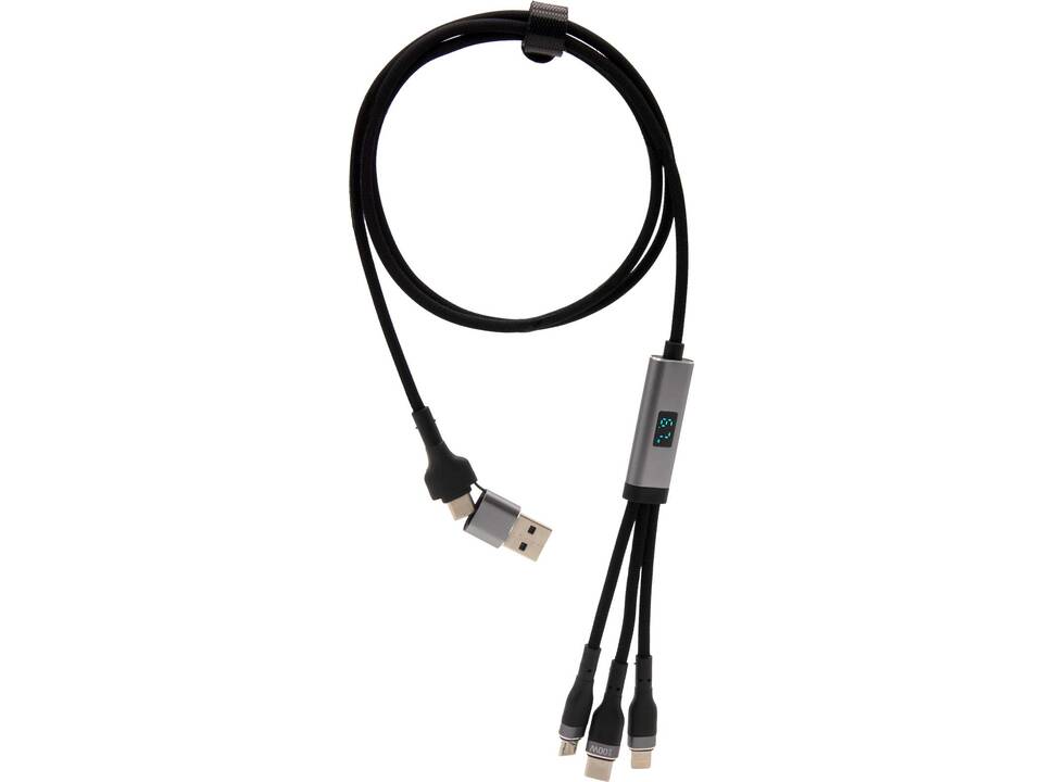 SCX.design C53 5 in 1 rPET ultrasnelle oplaadkabel van 100 W 2