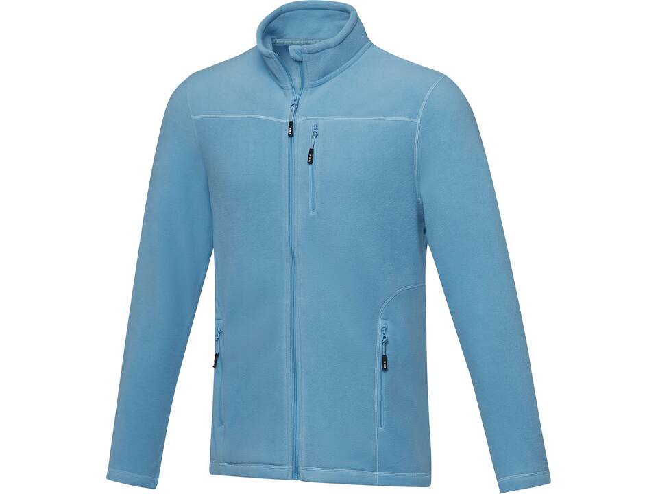 Amber GRS gerecycled heren fleece jas met volledige rits 4