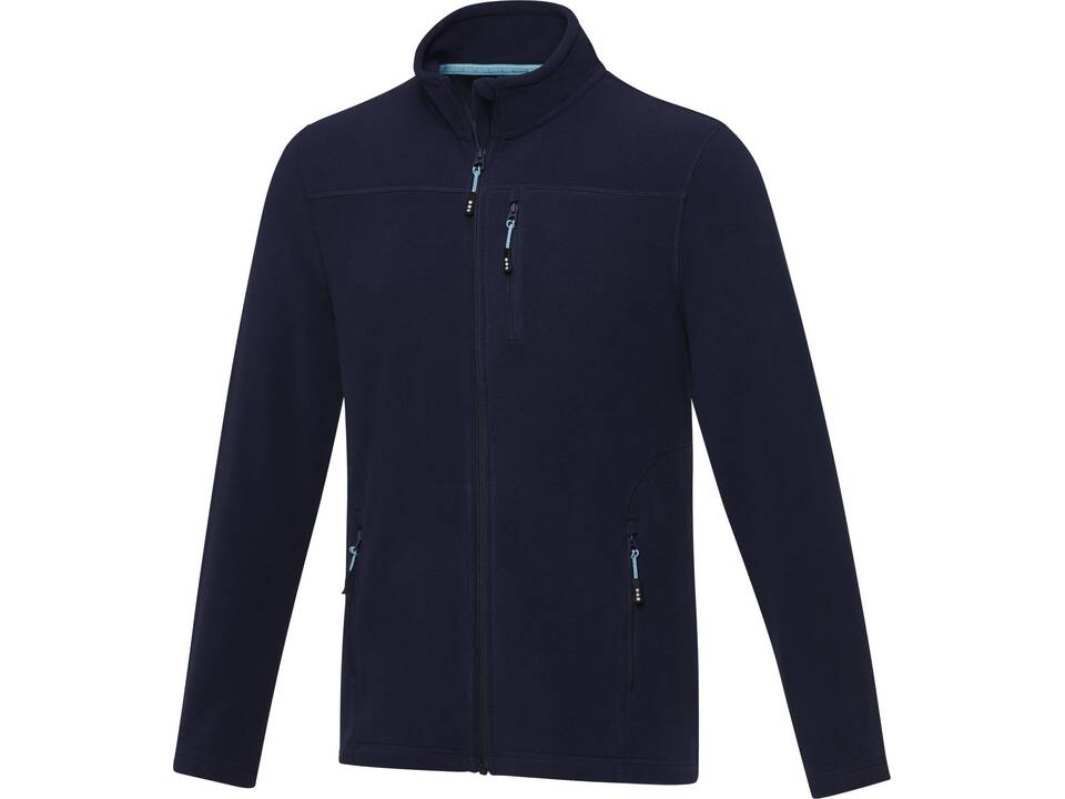 Amber GRS gerecycled heren fleece jas met volledige rits 7