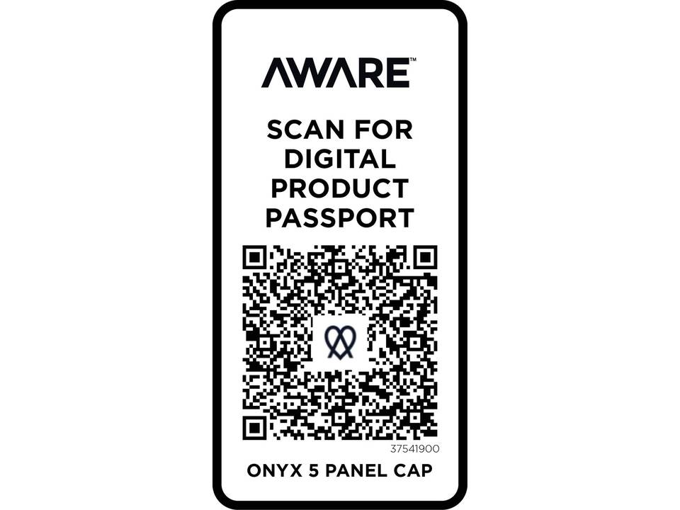 Onyx 5 panel Aware™ gerecyclede cap 29