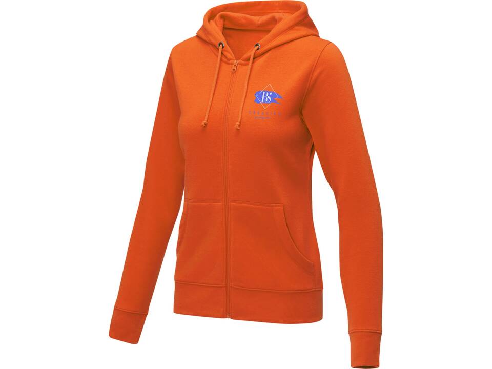 Theron dames hoodie met ritssluiting 2