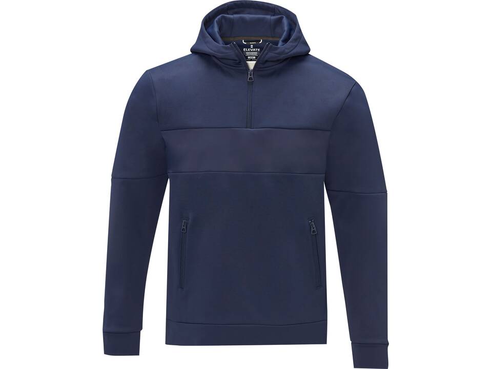 Sayan anorak heren sweater met halve rits en capuchon 8