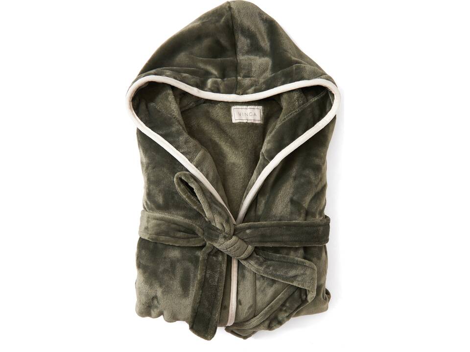 VINGA Louis luxe pluche RPET badjas S/M 1