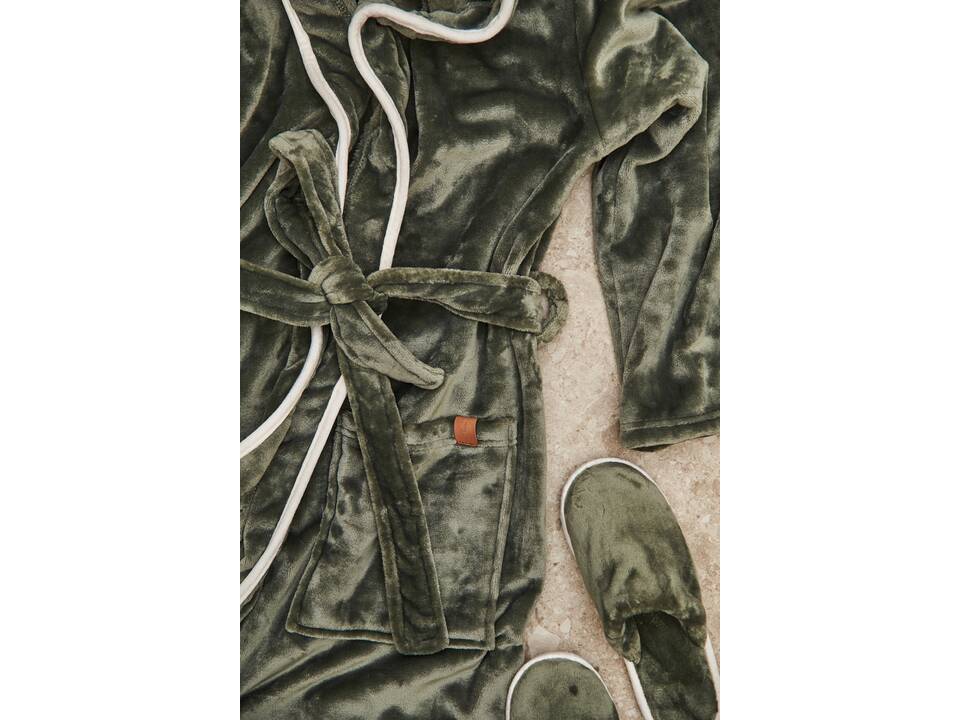 VINGA Louis luxe pluche RPET badjas S/M 3