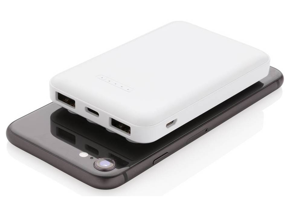 Draadloos opladen zakformaat powerbank - 5.000 mAh 10