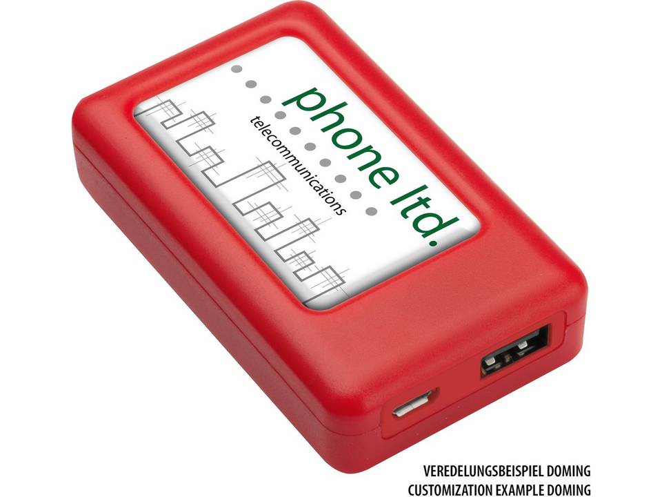 Lolli Block powerbank met oplichtend logo  - 1600 mAh 17