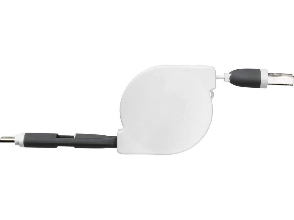 3-in-1 oplaadkabel met haspel 5