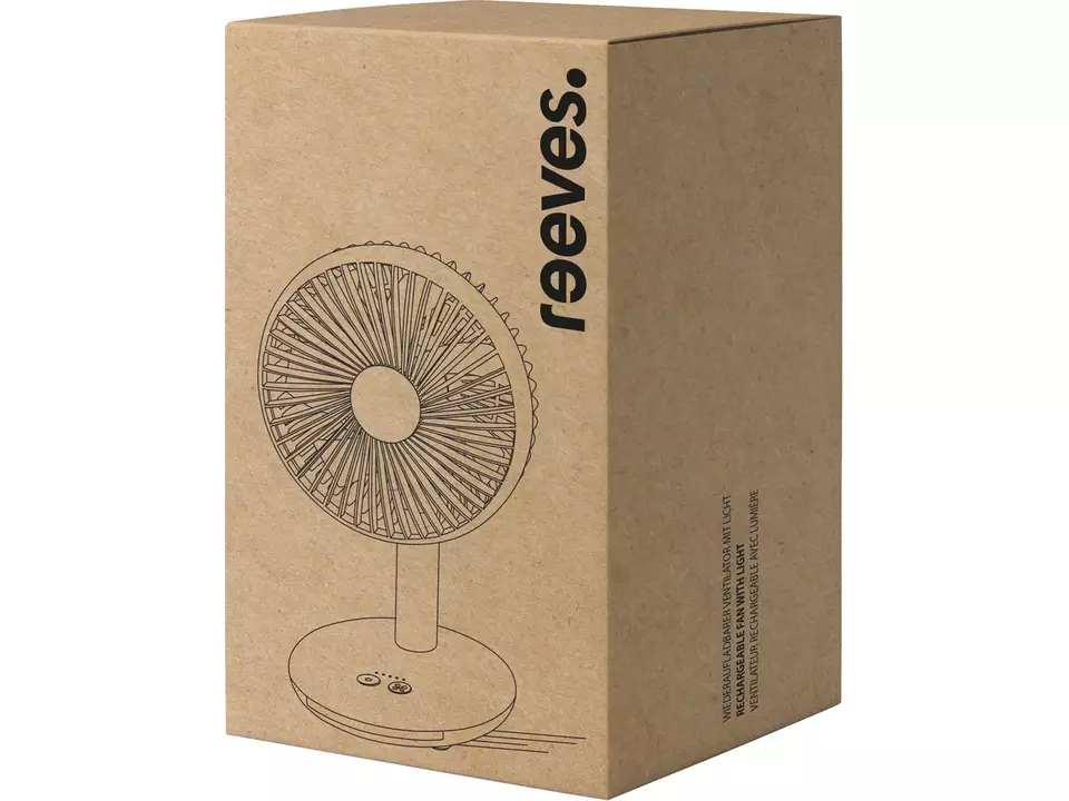 Oplaadbare Ventilator met LED Licht 3