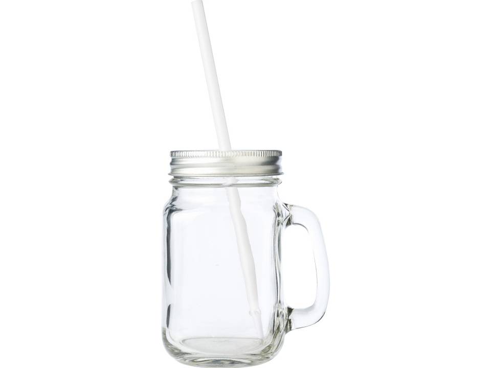 Glas met rietje - 480 ml 1