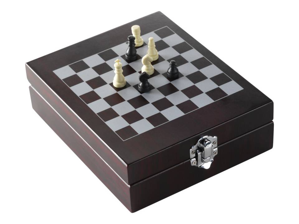 Bubbels en wijnset met schaakspel 1