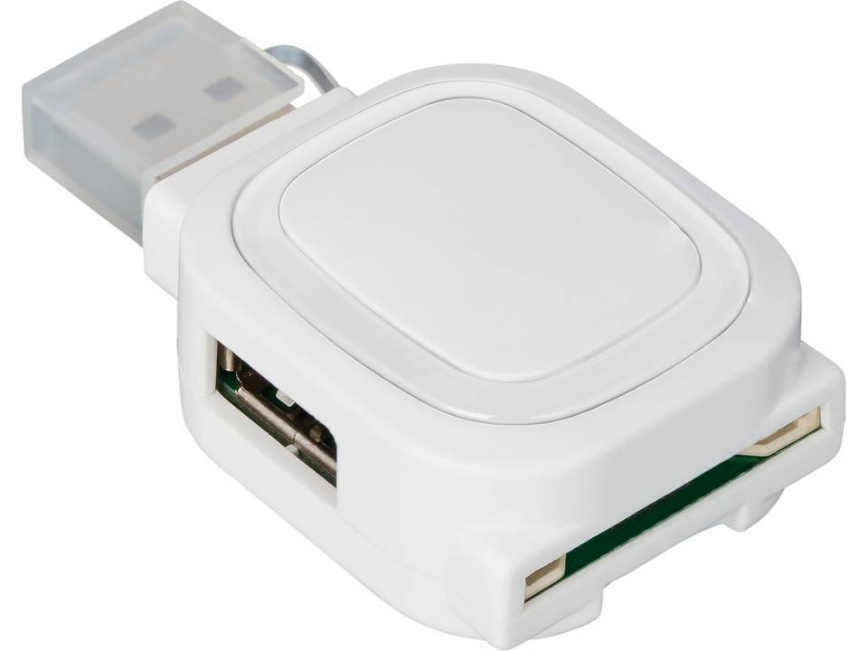 USB-hub met 2 aansluitingen en kaartlezer 5