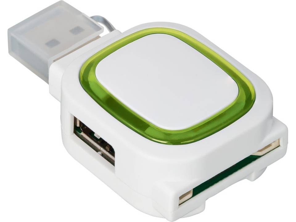 USB-hub met 2 aansluitingen en kaartlezer 2