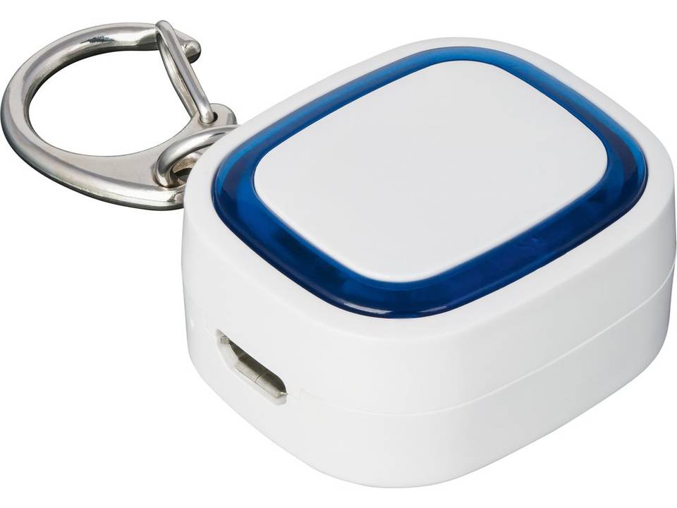 Sleutelhanger met oplaadbaar sleutellampje en logo verlichting 12