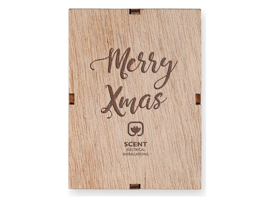 MDF Xmas kaarshouder met geurkaars 5