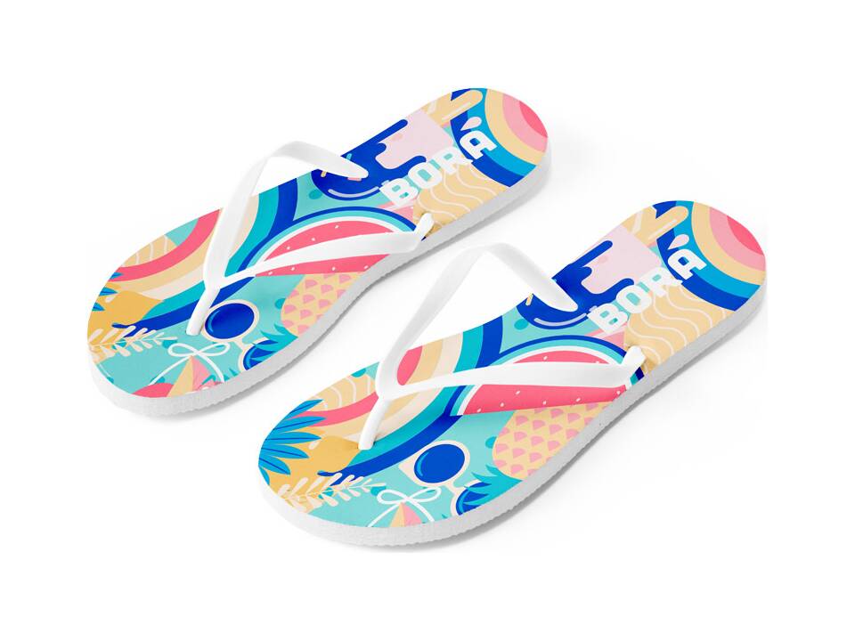 Slippers met volledig aanpasbare bedrukking op de zolen 2