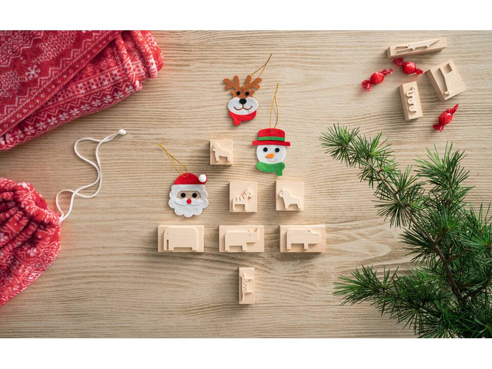 Set van 3 Kerst versieringen voor in de kerstboom 4