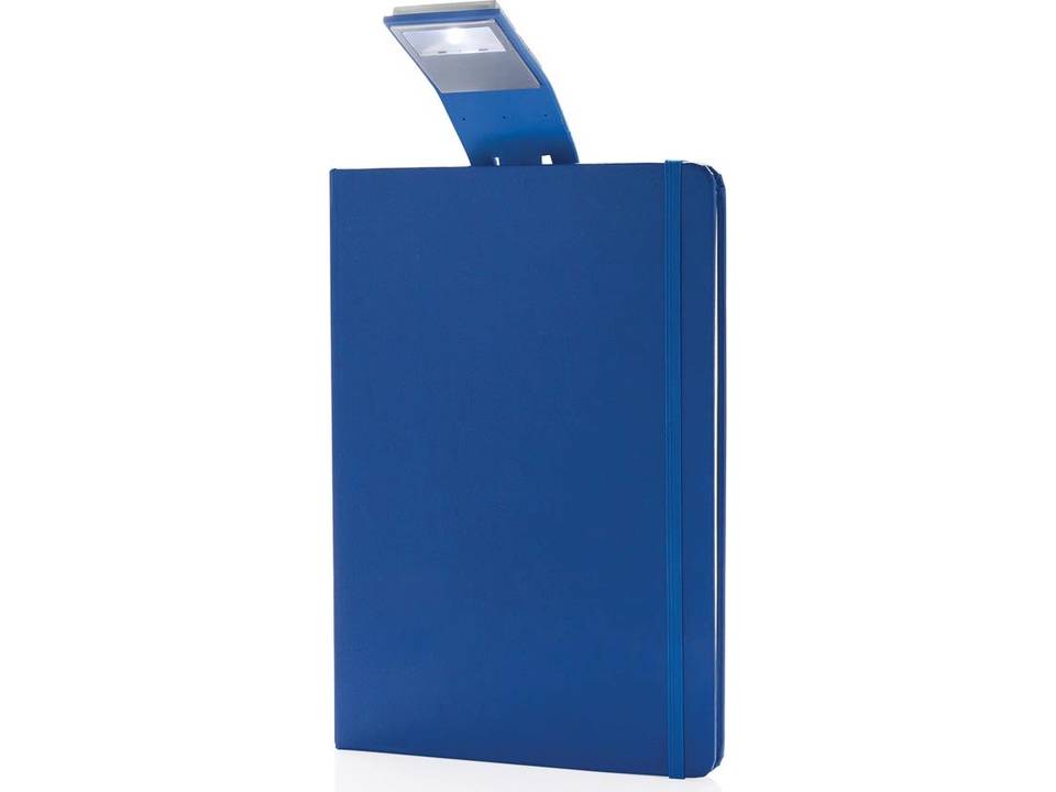 A5 notitieboek met LED leeslamp