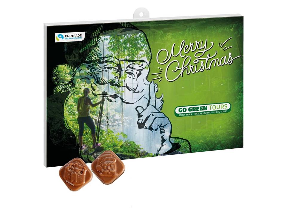 Adventskalender met chocolade