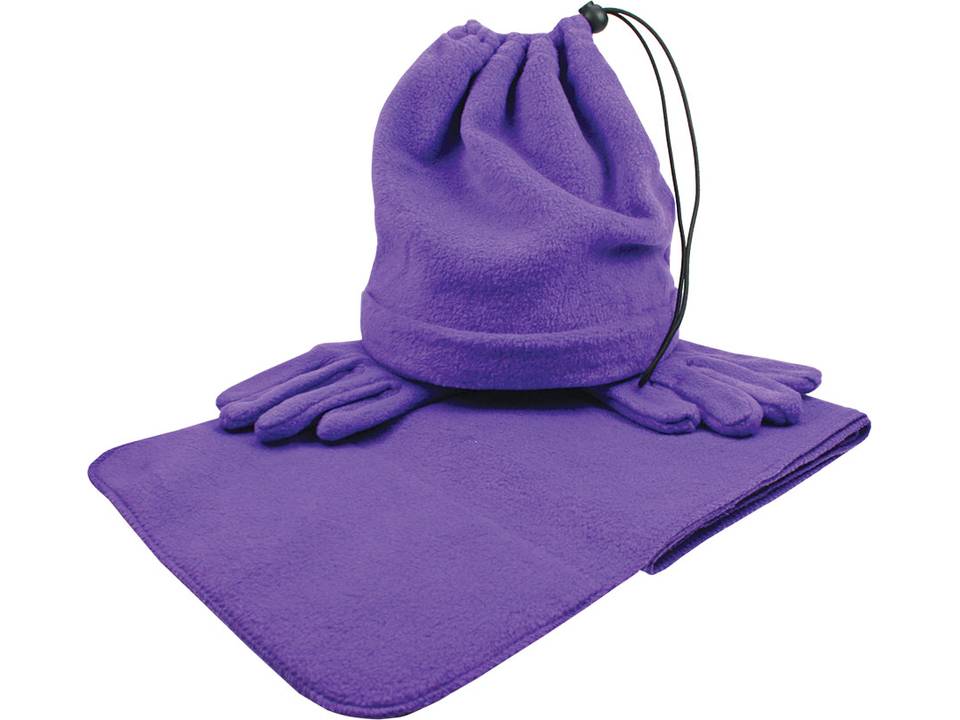 Fleece sjaal, handschoenen & ski col 14