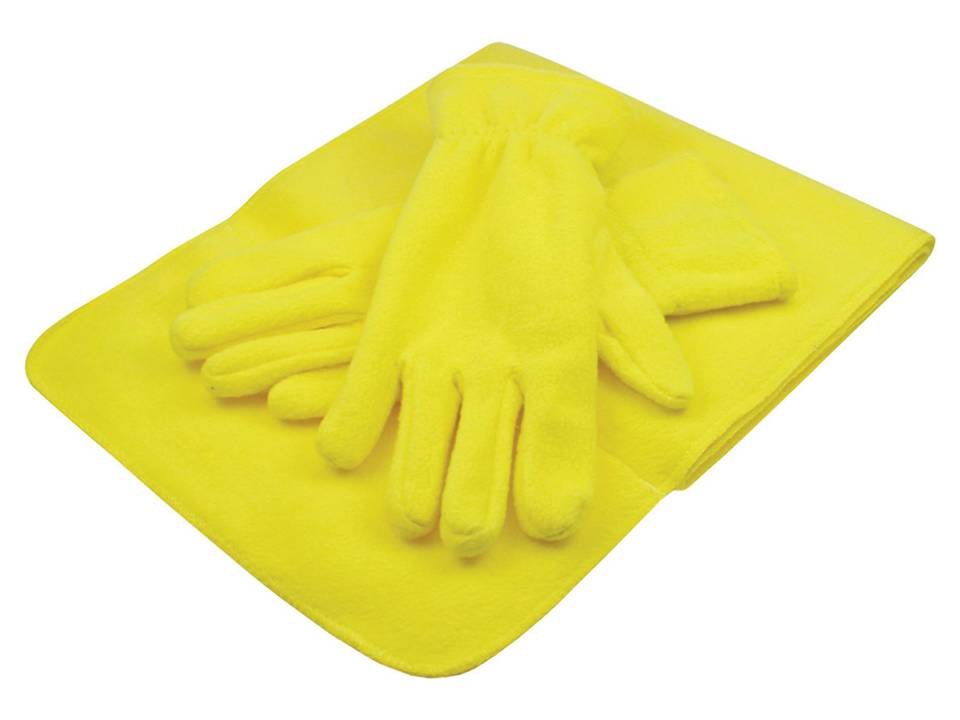 Fleece sjaal & handschoenen 6