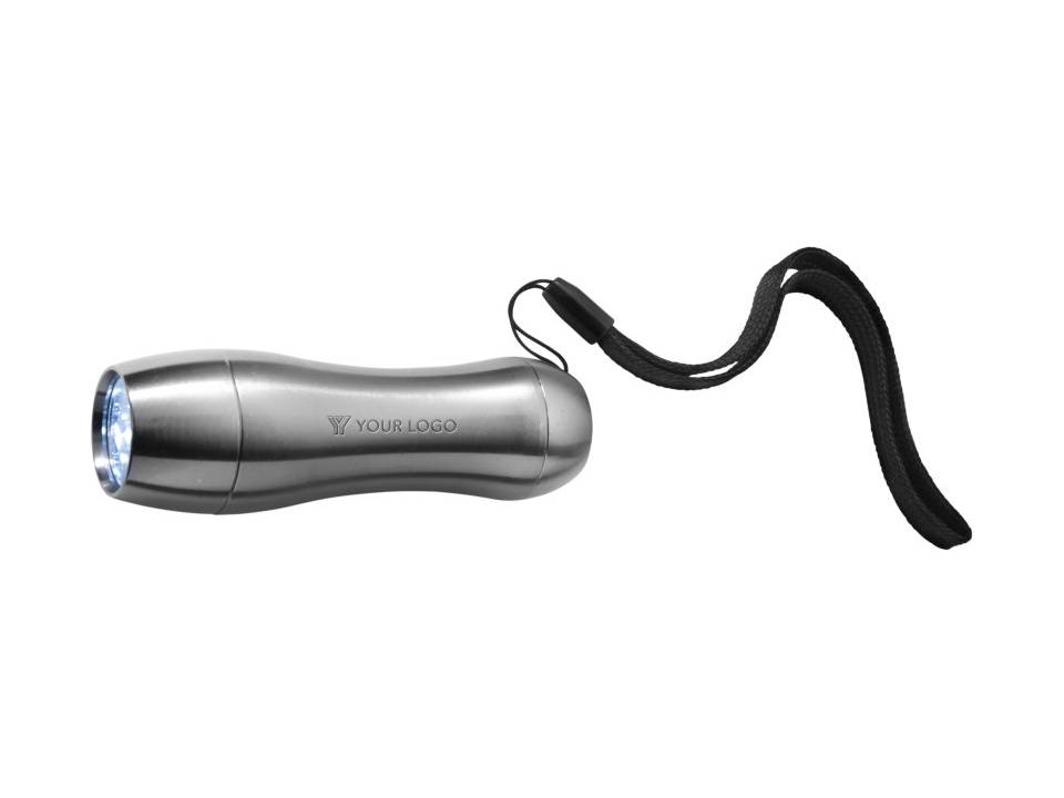 Aluminium zaklamp met polskoord 1