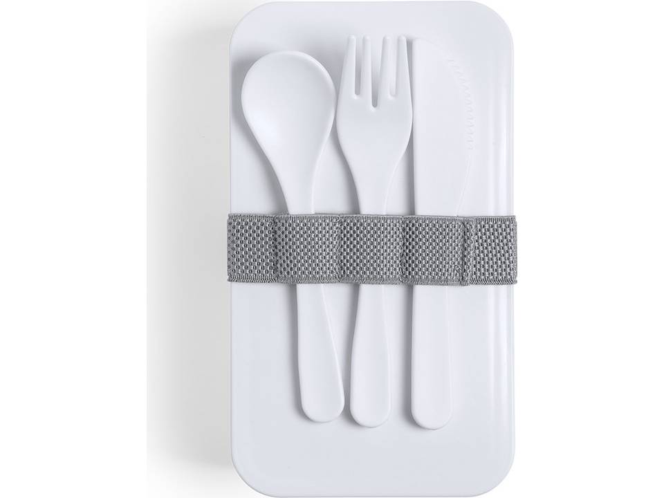 Antibacteriële lunchbox met bestek 2